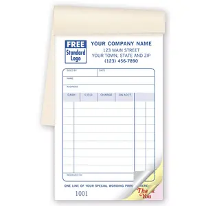 50SW - Carbonless Sales Books with Special Wording