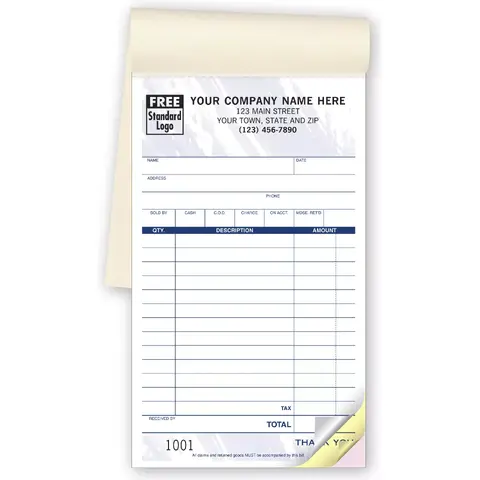 Medium Colored Sales Books