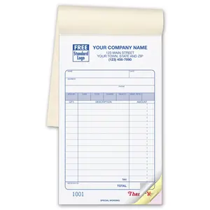 Carbonless Sales Books with Special Wording