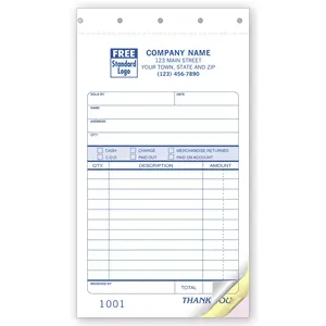 Sales Receipts