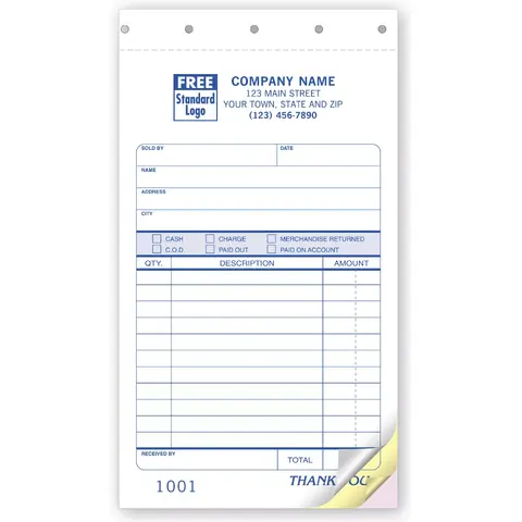 Sales Receipts