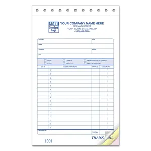 81 - Custom Printed Sales Slips with Payment Terms