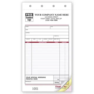 Sales Receipts with Custom Terms