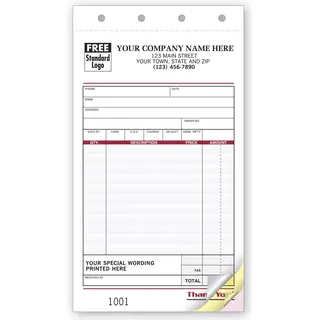 Sales Receipts with Custom Terms