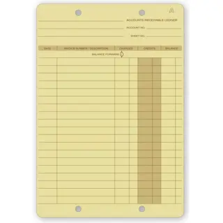 Business Ledger Cards