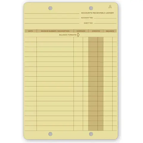 Business Ledger Cards