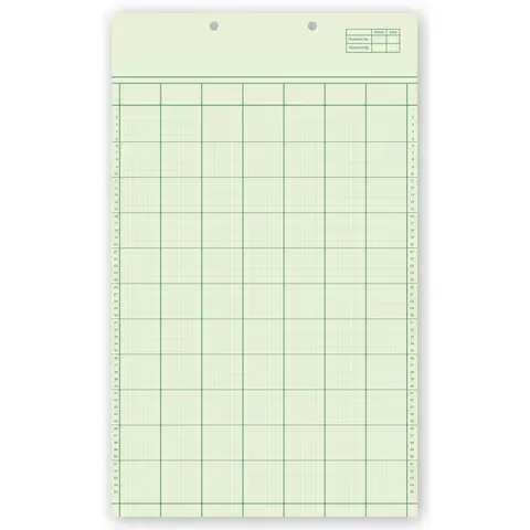 21140 - Legal Size Columnar Work Sheets
