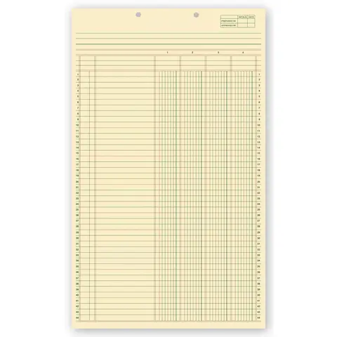 Legal Size Columnar Pads