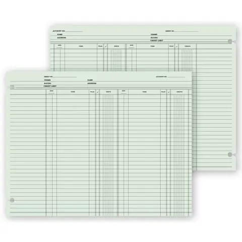 21119 - Accounting Ledger Sheets - Double Entry