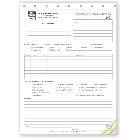 240 - Business Letters of Transmittal