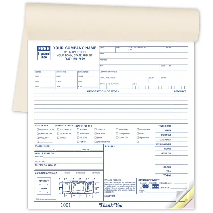 2527 - Towing Service Books