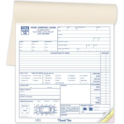 2527 - Towing Service Books