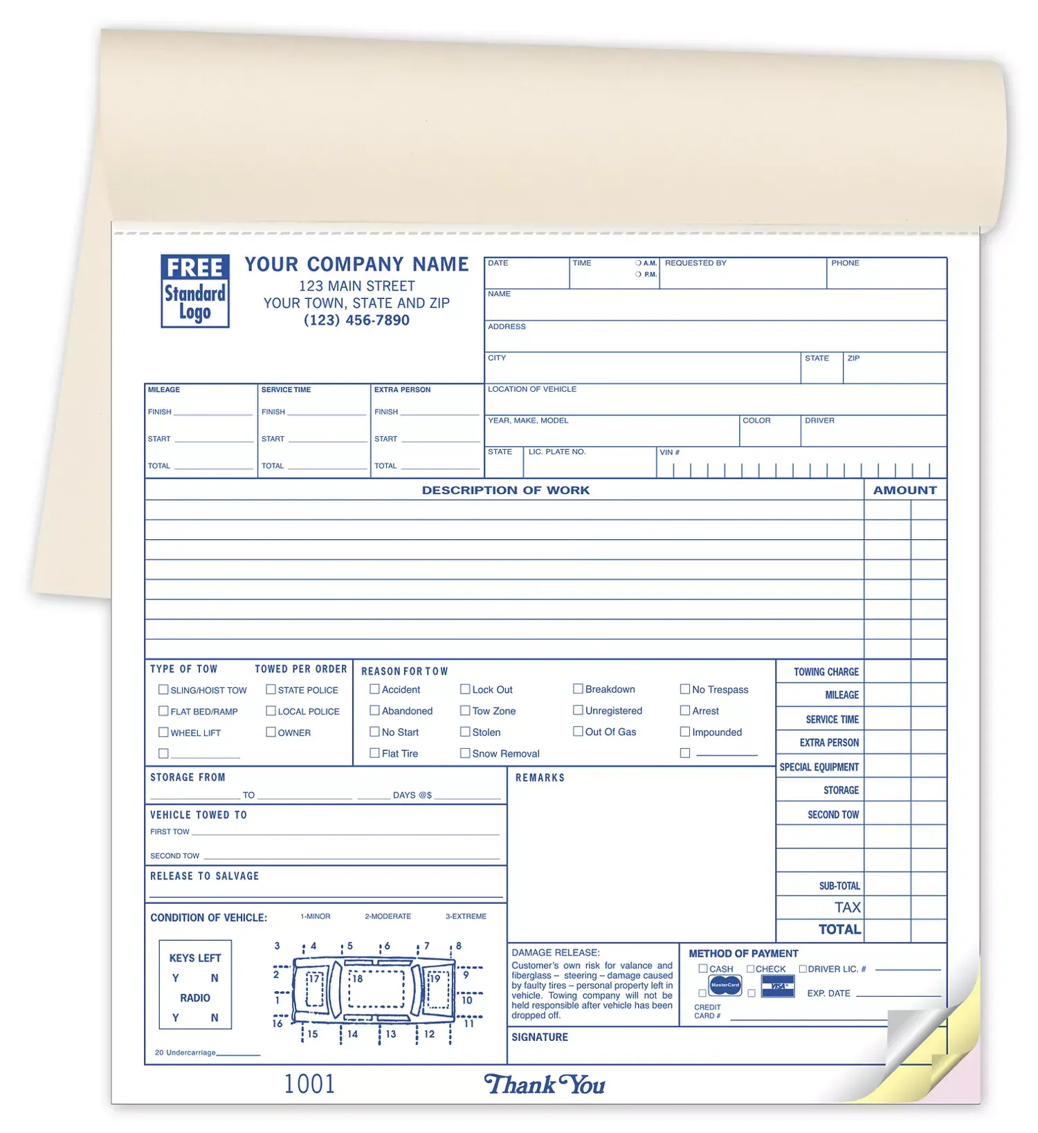 2527 - Towing Service Books