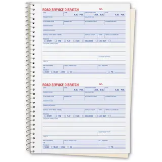 8851 - Road Service Dispatch Books