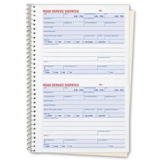 8851 - Road Service Dispatch Books