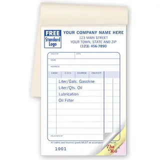 Gas Station Receipt Books
