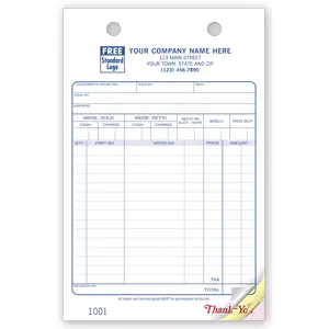611 - Custom Auto Parts Order Forms