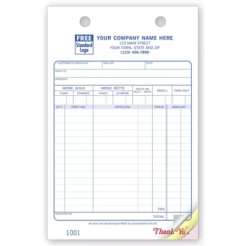 611 - Custom Auto Parts Order Forms