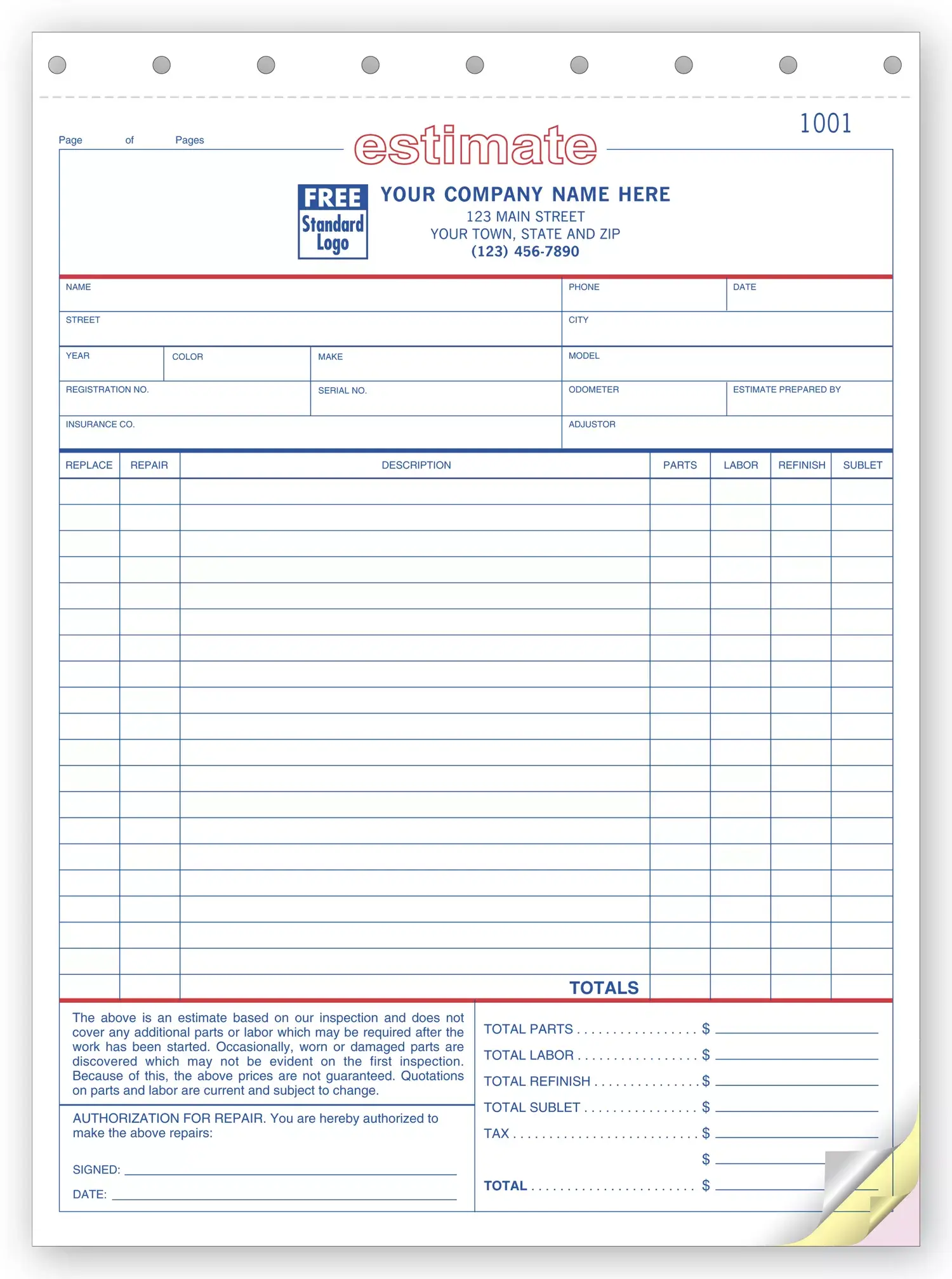 660 - Auto Repair Estimates