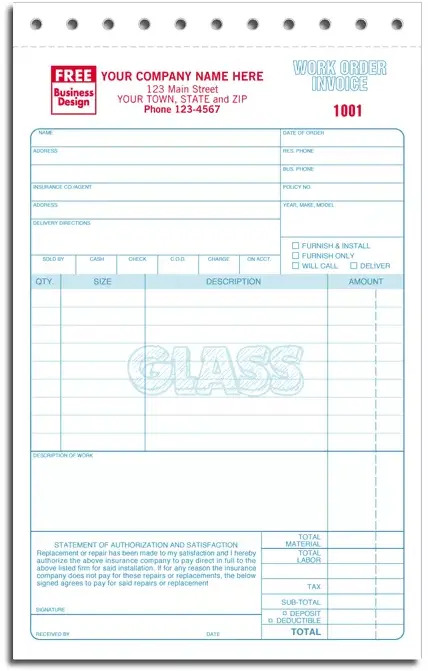 2520 - Glass Repair Work Orders
