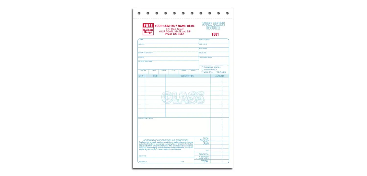 2520 - Glass Repair Work Orders