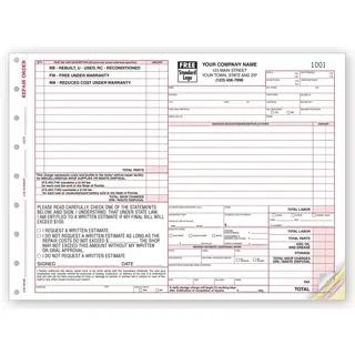 6585 - Florida Auto Repair Order Forms