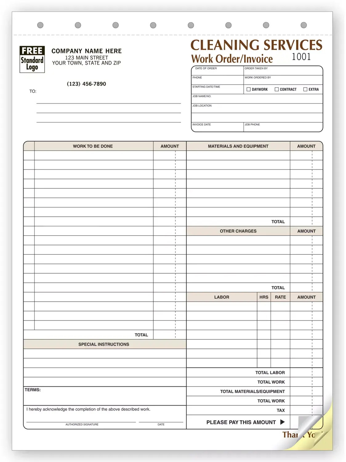 6527 - Cleaning Work Orders