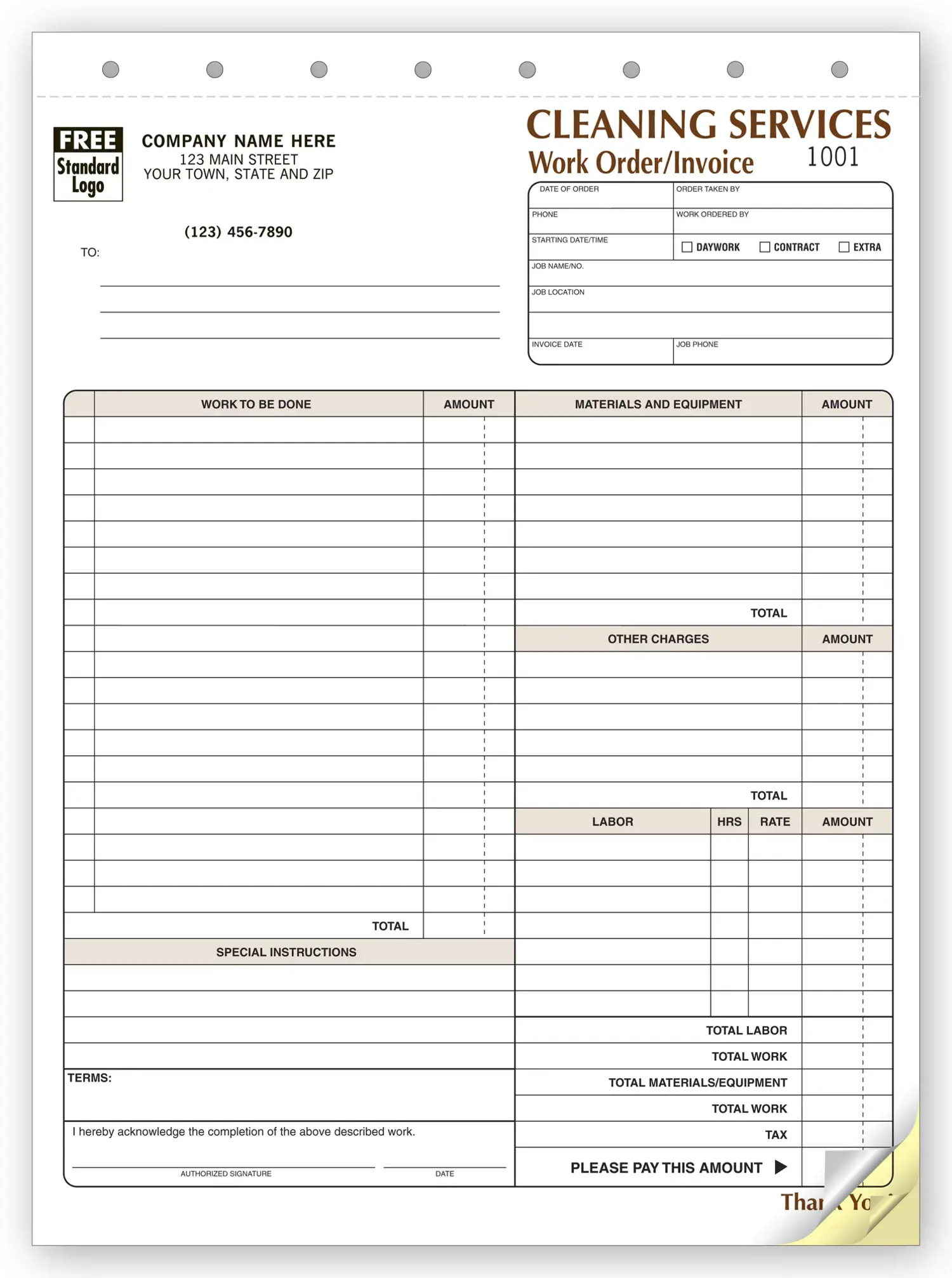 6527 - Cleaning Work Orders