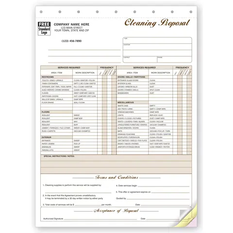 Professional Cleaning Proposals