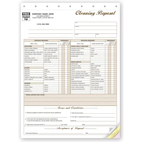 Professional Cleaning Proposals