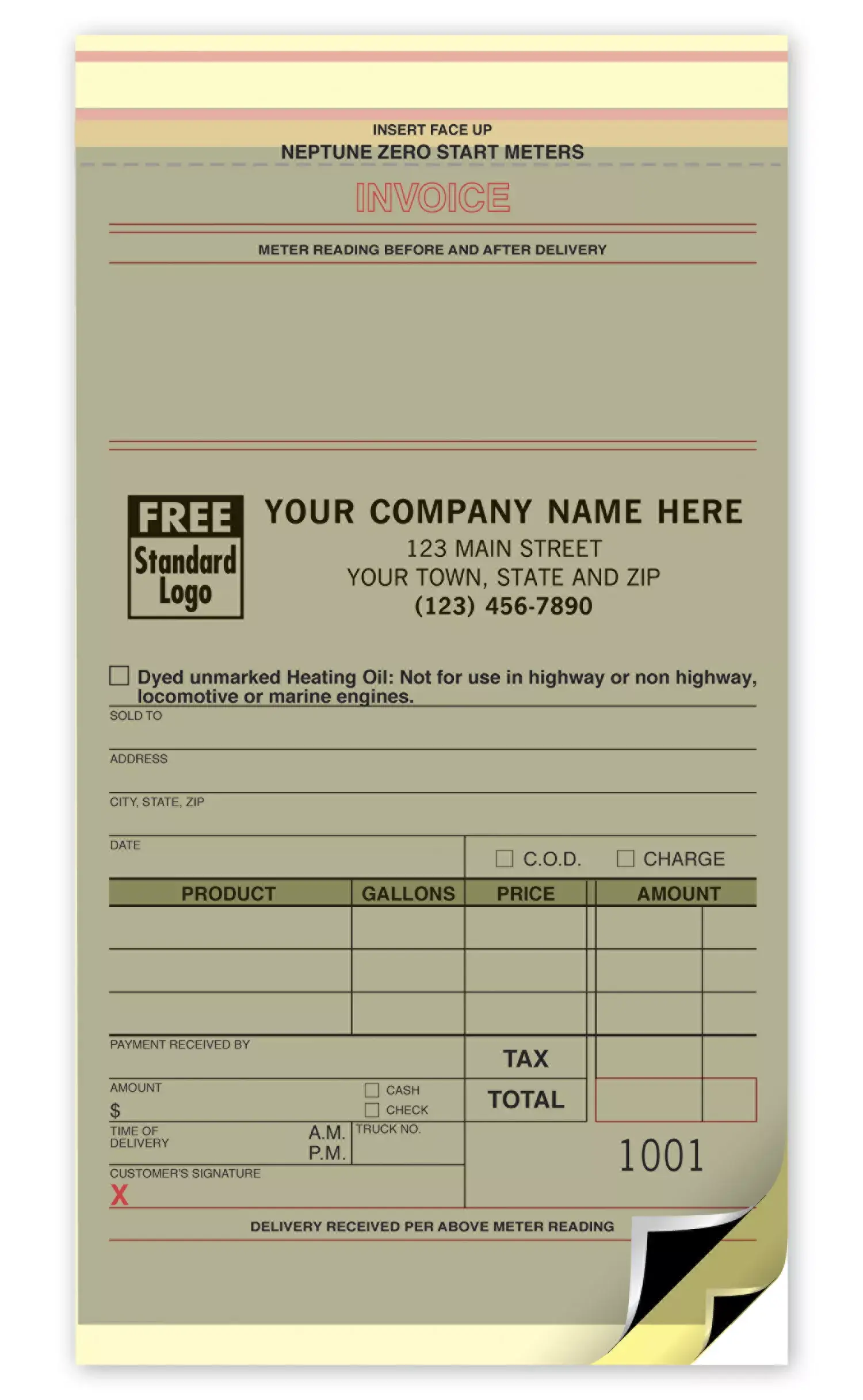 28 - Diesel or Fuel Meter Invoices