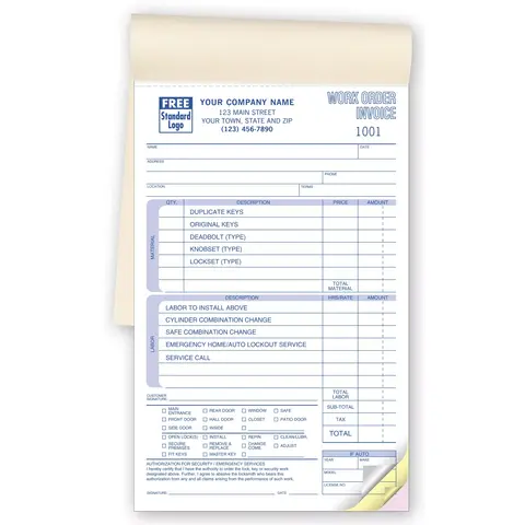 248 - Locksmith Work Order Books