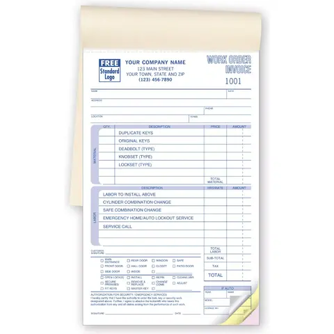 248 - Locksmith Work Order Books