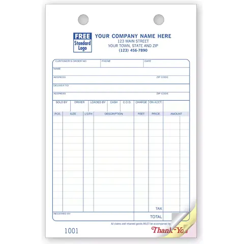 612 - Building Materials Order Forms