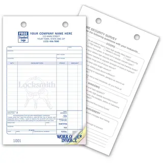 619 - Locksmith Order Forms
