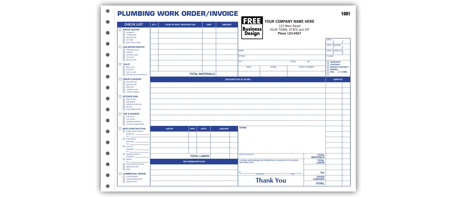 6535 - Plumbing Work Orders