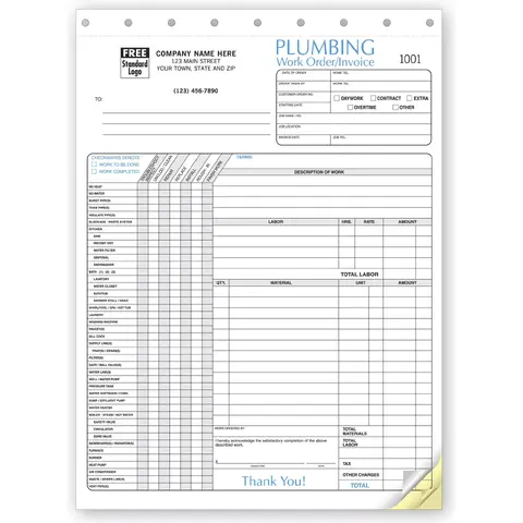 6540 - Plumbing Work Orders