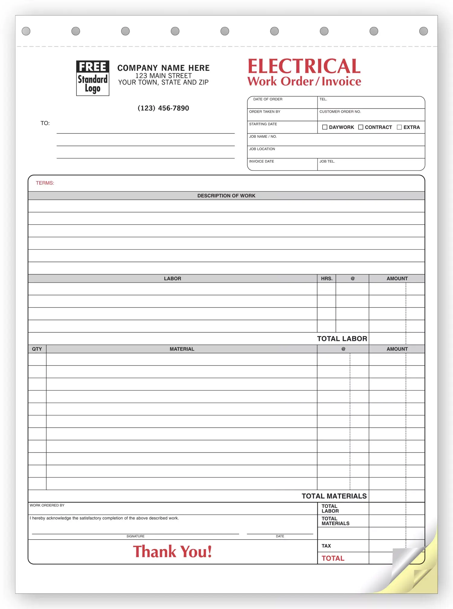 6574 - Electrical Work Orders