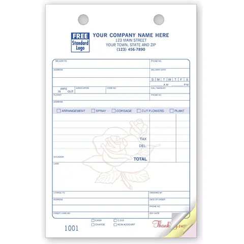 Flower Order Forms