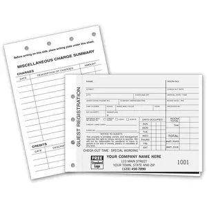 520 - Carbon Copy Hotel Guest Registration Forms