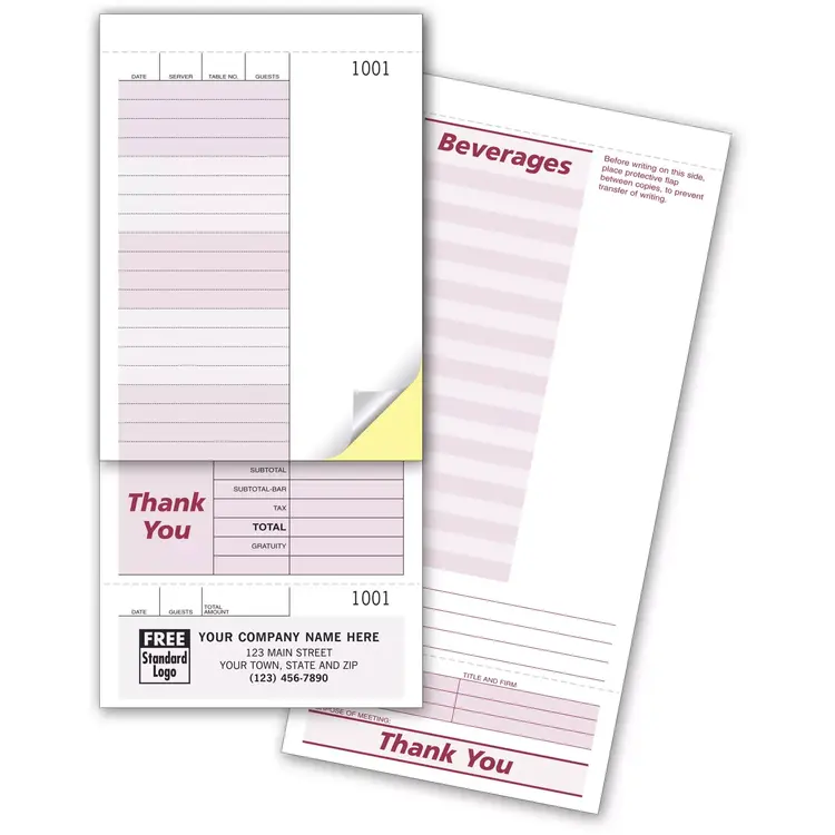 2506 - Restaurant Guest Checks