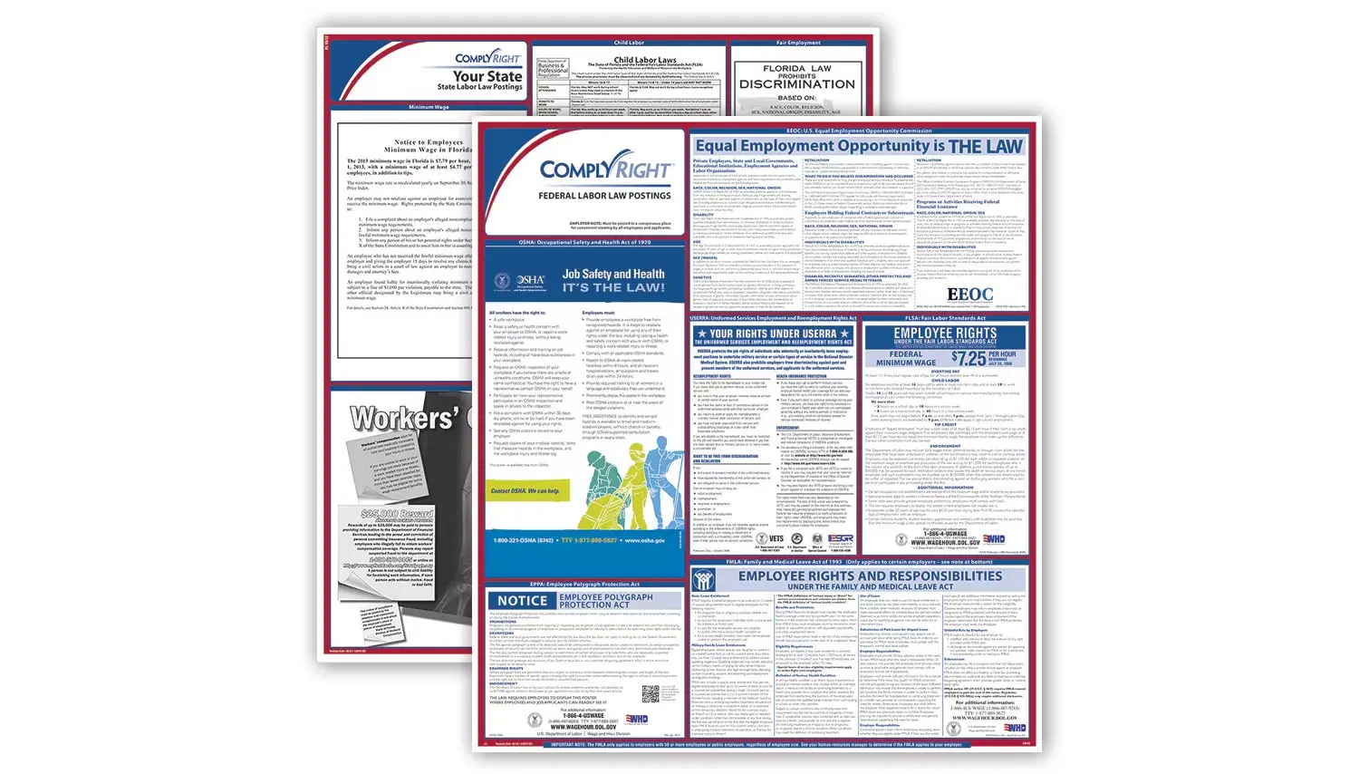 8972 - Federal & State Labor Law Posters Combo