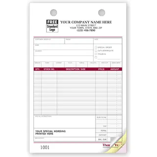 Retail Register Forms
