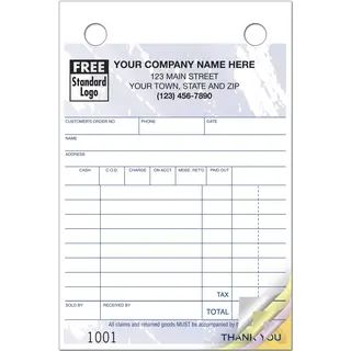 609T - Small Custom Printed Order Forms