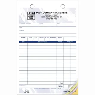 610T - Customized Order Forms - Color Background