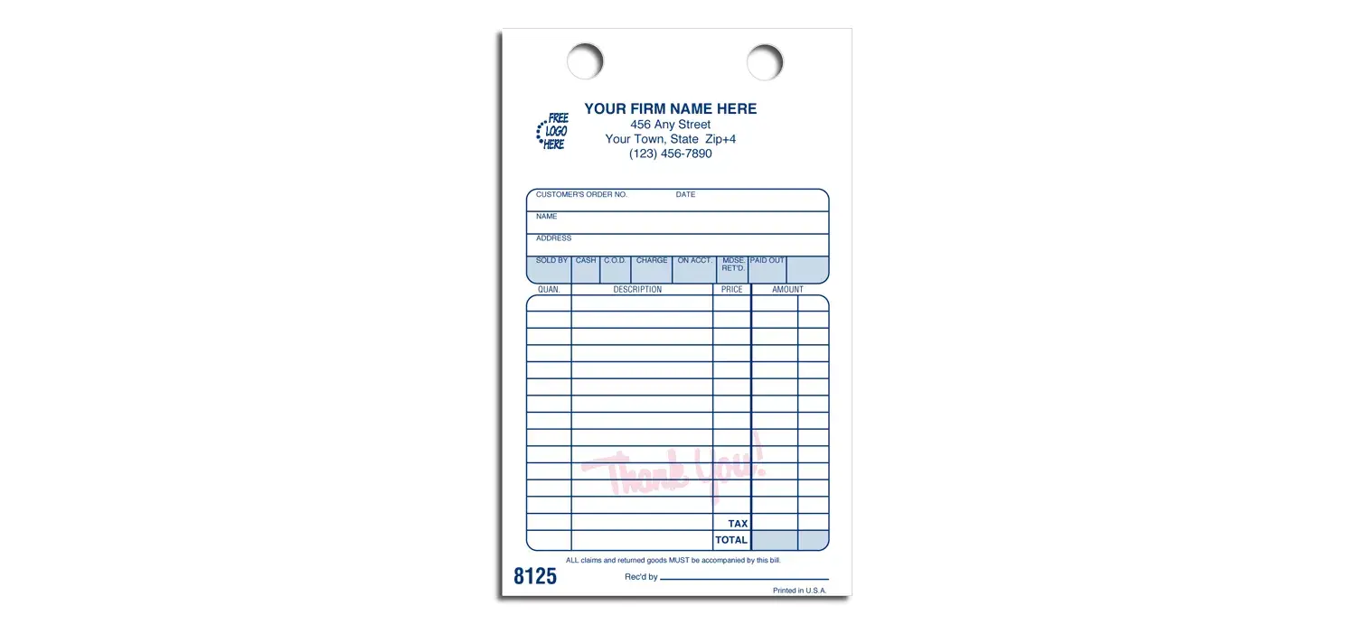 15816 - Retail Business Register Forms