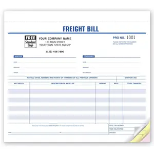 6207 - Freight Bills of Lading