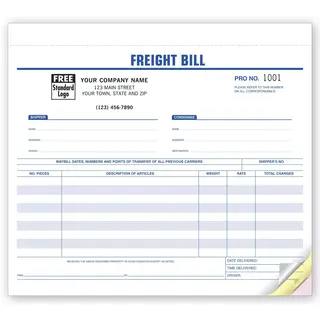 6207 - Freight Bills of Lading