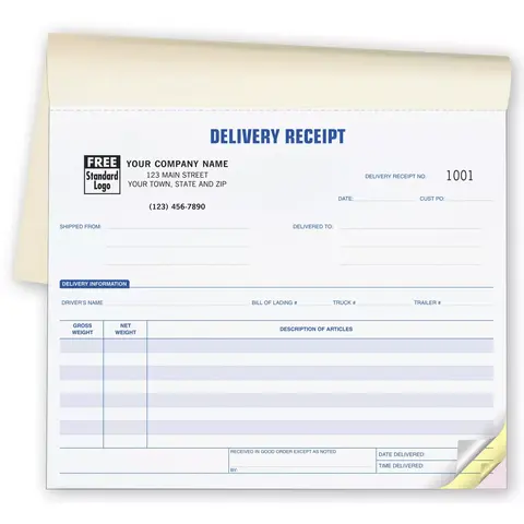 Delivery Receipt Books