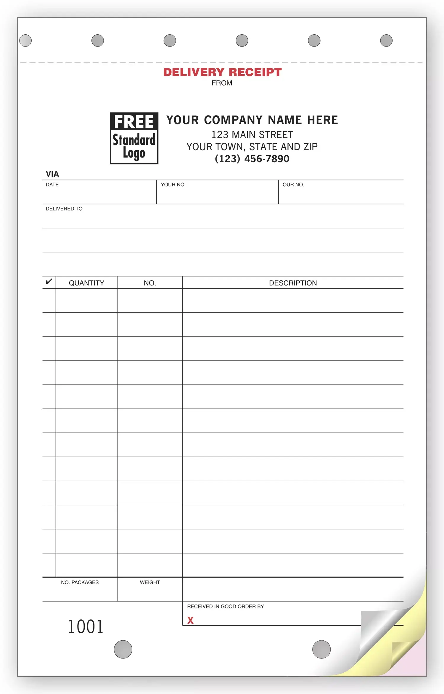 Delivery Receipts